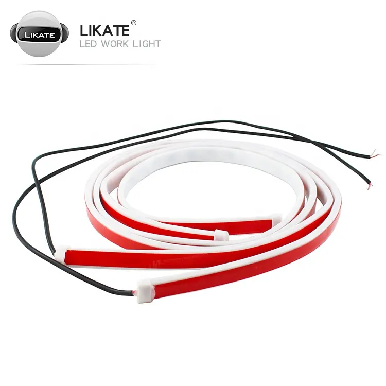 Car Door Opening Warning Led Lights Welcome Decor Lamp Strip Anti Rear-end Collision Safety Universal White Red Strobe Car Light