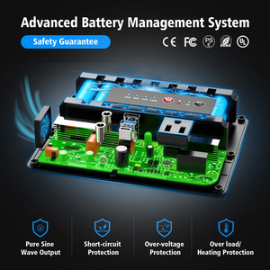 Estación de Energía <span class=keywords><strong>Solar</strong></span> <span class=keywords><strong>Portátil</strong></span> de 100W, Panel <span class=keywords><strong>Solar</strong></span>, <span class=keywords><strong>Batería</strong></span> de Iones de Litio, Inversor de Onda Sinusoidal Modificada para Campistas/Vehículos Recreativos, Respaldo de Emergencia - Product Image 3