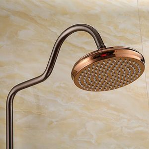 Antique Pure Copper Ba Chức Năng Rose Gold Tiếp Xúc Với Vòi Hoa Sen Vòi Mixer Cho Phòng Tắm, Mưa Vòi Hoa Sen Vòi Set Với Tay Vòi Hoa Sen - Product Image 3