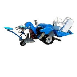 Mini Moissonneuse-batteuse à riz et céréales avec tamis, transmission par engrenages, bleue, multifonctionnelle - Product Image 3