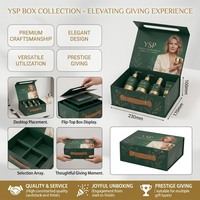 Boîte cadeau pliable de luxe personnalisée pour produits de soin de la peau avec poignée, emballage rigide en papier plat pour ensembles de soins de beauté de haute valeur