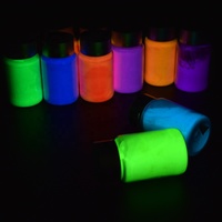 Poudre phosphorescente de haute qualité avec plus de 200 couleurs certifiée CE, qui brille dans le noir pour Noël et les cosmétiques, en stock