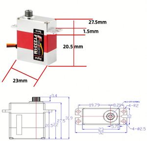 FEETECH FT2331M Digital Coreless Servo Motor 3-3.5kg Torque High Speed Metal Gear <b>RC</b> Airplane Parts UAV <b>Drone</b> Quadcopter 9g <b>RC</b> - Product Image 2