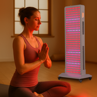 Panneau de luminothérapie infrarouge pour soulager la douleur - Appareil LED sur pied avec écran tactile, contrôle par application et modes intelligents pour les douleurs articulaires et musculaires