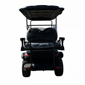 Cuatro Carritos de Golf Negros Clásicos para <span class=keywords><strong>Turismo</strong></span> y Paseos Turísticos, Generación de Energía Solar para Servicios Personalizados y Vehículos de Nueva Energía - Product Image 6