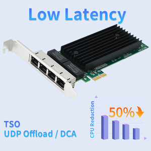 Tarjeta de Red Interna Lekuo 82576 PCI X1 de 4 Puertos Gigabit Ethernet RJ45 para Escritorio - Product Image 5