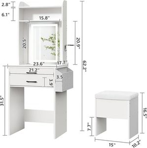 <span class=keywords><strong>Stile</strong></span> moderno LED toletta Flip Top Design camera da letto mobili rimovibili personalizzabili caratteristiche per uso domestico alberghi - Product Image 6