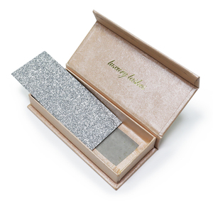 Cajas Personalizadas para Extensiones de Pestañas, Caja Magnética Rectangular con Brillantina para Pestañas - Product Image 2