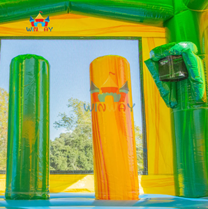 <b>Christmas</b> Themed <b>Inflatable</b> Obstacle Course with Dual Slide - Commercial Grade Winter Bounce House for Holiday Party Rentals - Product Image 6