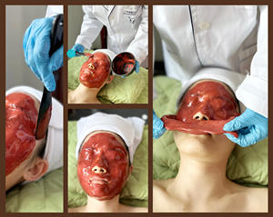 KOUNISH coreano OEM blanqueamiento cereza Gel máscaras hidratante Rosa SPA hidrogel gelatina máscara para cara nariz cuello cuidado <span class=keywords><strong>de</strong></span> la piel vitamina C - Product Image 3