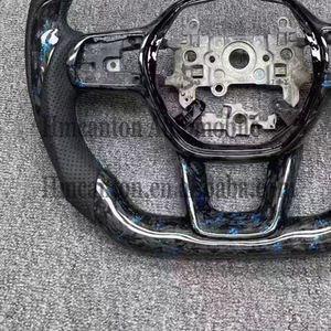 Nouveau produit phare : Volant de voiture en cuir perforé et fibre de carbone forgée pour Honda Civic 11e génération - Product Image 5