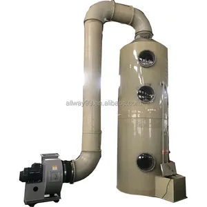 High Efficient Industrial Scrubbing Tower Acid gas purification Scrubber Odor disposal system with CE