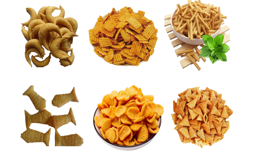 Stianless Steel 201 Fried Snack Production Line Extruder Machine 200KG/H
