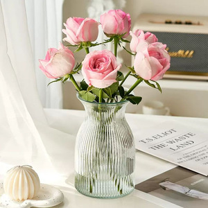 <span class=keywords><strong>Vaso</strong></span> di fiori in stile Ins di alta qualità fiore <span class=keywords><strong>rosa</strong></span> giglio <span class=keywords><strong>vaso</strong></span> di vetro modello verticale europeo - Product Image 3