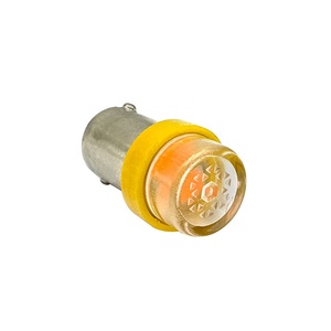 ADT 44 BA9S #555 insert non ghosting couleur <span class=keywords><strong>jaune</strong></span> clair 2 ampoules LED diamant ac 63 volts LED flipper - Product Image 4