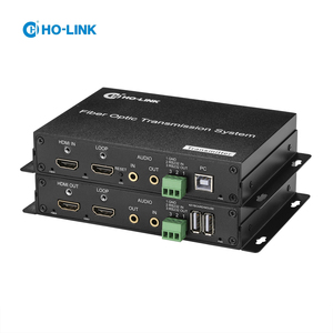 Transceptor Extensor Óptico USB, Transceptor de Audio y Vídeo HD, Fibra Óptica, Transferir con Teclado KVM, Ratón, Transmisión, 20km, 1 Par - Product Image 1