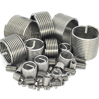 304 Stainless Steel Metric Helical Coil Insert Fasteners M2 Fully Threaded for Industrial Internal Thread Repair