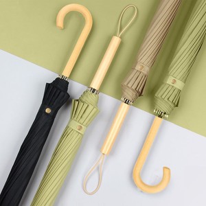Ombrello da Golf Moderno <span class=keywords><strong>TR</strong></span> Brand a 16 Stecche, Manico Curvo in Legno, Doppio Uso, 105cm di Diametro Aperto, Tessuto in Nylon 190T - Product Image 2