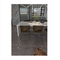 Carrelage en céramique gris foncé 750*1500 avec clips en acier inoxydable pour salle de bain, salon, escalier, entrepôt, maison, antidérapant, 10 mm