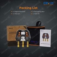 Alat HVAC Elitech MS-100 Pengukur Manifold Digital Cerdas dengan Pembaruan Firmware OTA yang Dikontrol Aplikasi