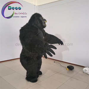 2.5m <span class=keywords><strong>de</strong></span> haut noir gorille ballon gonflable personnalisé long flocage homme pour les performances du zoo - Product Image 3