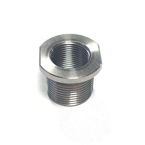 Réducteur fileté femelle 1/2-28 ID vers mâle 5/8-24 OD en acier inoxydable, adaptateur hexagonal usiné CNC pour raccord de tuyauterie <span class=keywords><strong>automobile</strong></span> - Product Image 3