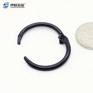YIWANG 1 Inch Black Metal Loose Leaf Book Binder Rings for Home School Office - Product Image 2
