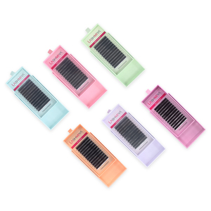 Wholesale LASHMIYA 4DW Matte Black 4D Handmade <strong>Eyelash</strong> <strong>Extensions</strong> Supplies Individuals PBT Fiber Imported German Natural Long - Product Image 4