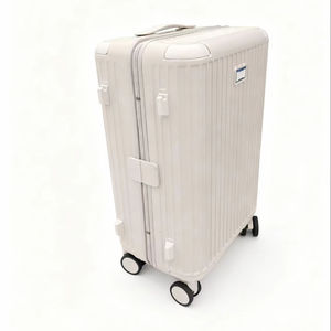 Custom Travel <b>Suitcases</b> Premium PC Aluminum Frame Zipper Luggage For Business And Leisure Trips With Durable Wheels - Product Image 1