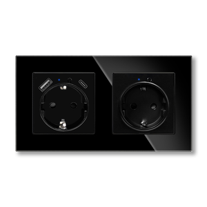 Prises murales intelligentes WiFi LangYeao 16A EU avec USB Type C et suivi de consommation d'énergie, en verre trempé, compatibles Alexa et Google Home pour la maison - Product Image 3