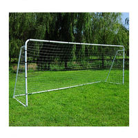 SPT 18ft x 6.5ft Haute Qualité Professionnel Durable Cadre En Acier Résistant Aux Intempéries Portable Post Net Pliable Buts De Football