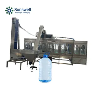 Full Automatic Linear 3L 5L 10L 15L Bottling Water Filling Machine for Small Scale Water Production Plant