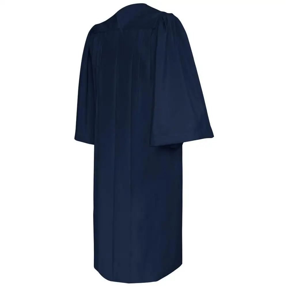 Robe de diplôme noir mat pour adulte, vente en gros