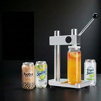 Machine de scellage semi-automatique manuelle haute performance pour canettes et bouteilles jetables, usage commercial, 51 mm