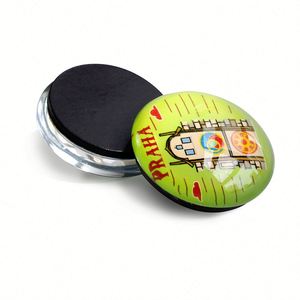 Wholesale Customized Logo Souvenirs Gift Low MOQ 3D Souvenir Custom Glass <b>Fridge</b> Magnet - Product Image 1