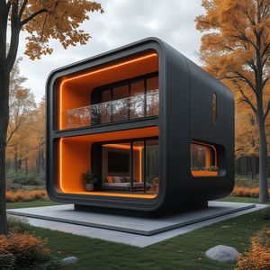 Casa Cápsula Modular Prefabricada Inteligente de Lujo con Calefacción por Suelo de Grafeno y Sistema de Control por Voz - Product Image 4