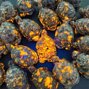 Offre Spéciale naturel haute qualité yooperlite cristal animaux tortue sculptures reiki orange cristal tortues pour cadeaux décoration - Product Image 6