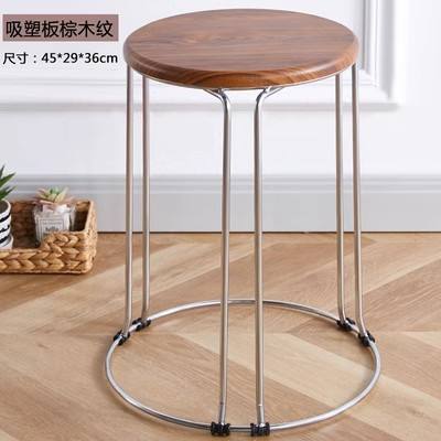 เหล็กเส้นหกเสาไม้ลายไม้สีน้ำตาลสูง 44 ซม