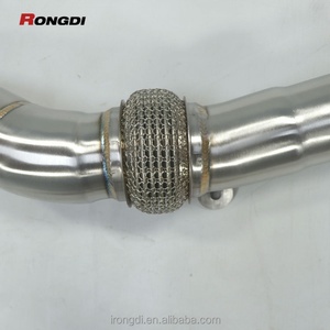 89-76mm Performance Sport Car Resonated M3 F80 M4 F82 Straight Pipe Exhaust Downpipe for BMW S55 3.0T - Product Image 5