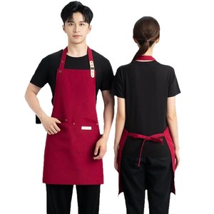 <span class=keywords><strong>Grembiule</strong></span> da Cucina Impermeabile e Resistente in Tela con Tasca in Vita, Riutilizzabile e Antimacchia per Ristorante e Giardino - Product Image 2