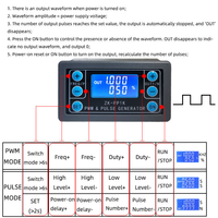 ZK-PP1K PWM Signal Generator Precision Pulse Frequency Square Wave Generators Electronic Measuring Instruments