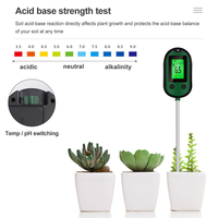 Testeur numérique 5-en-1 pour sol : humidité, température, luminosité et pH