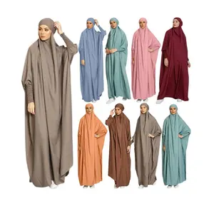 Abbigliamento borkha dubai mukena burka musulmano modesto khimar hijab abaya abito da preghiera islamico per le donne