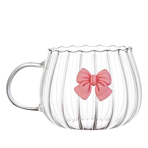 MSH شفاف شكل اليقطين لطيف Bowknot صديق هدية عصير الفاكهة و - Product Image 1