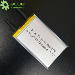 Batería <span class=keywords><strong>de</strong></span> Iones <span class=keywords><strong>de</strong></span> Litio Recargable Personalizada 653448, 3.7v 1200mah, Batería Lipo Recargable <span class=keywords><strong>de</strong></span> 3.7v 1200mah - Product Image 2