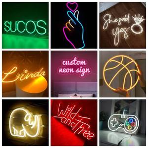 Letrero de neón personalizado en forma de palmera, luz de noche de neón, letreros de neón verdes novedosos para boda, cumpleaños, pared colgante, letrero de luz de neón - Product Image 3