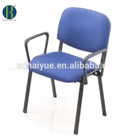 Chaise de bureau en tissu empilable, sans roulettes, pour ordinateur