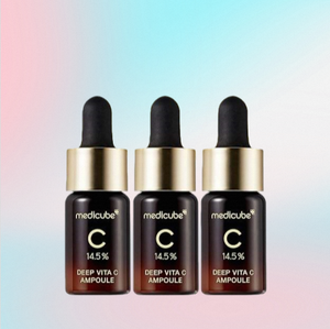 MEDICUBE Deep Vita C Ampoule 30ml - High Potency <b>Vitamin</b> C Liquid Ampoule for Brightening & Anti-Aging - Korean Skincare Star - Product Image 1