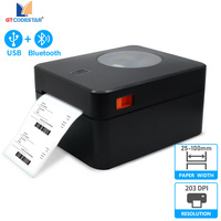 Impresora de Etiquetas Térmicas GTCODESTAR GT-P130B, Impresora Térmica Directa para Recibos, Envíos y Albaranes, USB de Escritorio, 203DPI