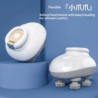 Nouveau masseur de cuir chevelu portable transfrontalier KK12 alimenté par USB avec vibration pétrissante et massage multifonctionnel de la tête